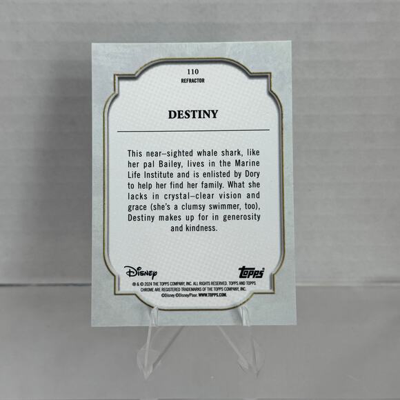 Disney Topps Chrome 2024 Destiny Refractor #110 - Picture 5 of 5